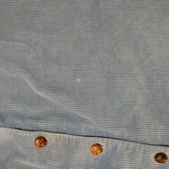 Vintage 80s L.L. Bean Blue Corduroy Skirt - Picture 13 of 14